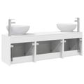 vidaXL Set kabinetov do kúpeľne 3 ks Biela 49,5 x 44,5 x 65 cm