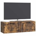 vidaXL Nástenná TV skrinka Dymový dub 98 x 31 x 30 cm Kompozitné drevo