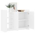 vidaXL Komoda biela 100x35x75 cm kompozitné drevo