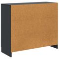 vidaXL Servírovacia skriňa Čierna 89 x 34,5 x 77 cm Kompozitné drevo