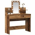 vidaXL Toaletný stolík Staré drevo 100 x 40 x 130 cm Kompozitné drevo