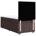 vidaXL Boxspring posteľ s matracom tmavohnedá 100x200 cm látka