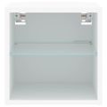 vidaXL TV nástenné skrinky s LED svetlami 2 ks biele 30x28,5x30 cm