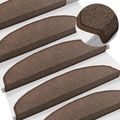 vidaXL Samolepiace schodové rohože 15 ks 80 x 24,5 x 3,5 cm