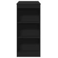 vidaXL Barový stôl a police čierny 95x47x103,5 cm kompozitné drevo