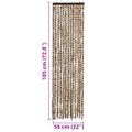 vidaXL Záves proti hmyzu, béžový a hnedý 56x185 cm, ženilka