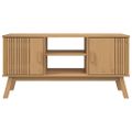 vidaXL TV skrinka OLDEN, hnedá 114x43x57 cm, borovicový masív