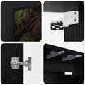vidaXL Nástenný TV kabinet ELBURG 102 x 33 x 40 cm Čierny dub