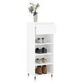 vidaXL Botník biely 40x36x105 cm spracované drevo