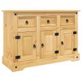 vidaXL Komoda „Corona“ hnedá 112x44x78 cm masívne drevo mexická borovica