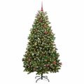 vidaXL Umelý vianočný stromček 210 cm 300 LED Teplá biela PVC a oceľ