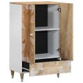 vidaXL Highboard 60x33,5x100 cm Masívne drevo Mango