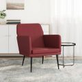 vidaXL Kreslo vínovočervené 61x78x80 cm umelá koža