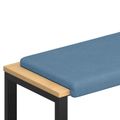 vidaXL Vankúš na lavičku manšestr Modrá Hĺbka 35 cm