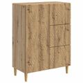 vidaXL Servírovacia skriňa Dub artisan 66 x 34,5 x 90 cm