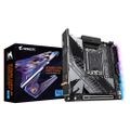 GIGABYTE B760I AORUS PRO DDR4/LGA 1700/mITX Základní deska, Intel B760, LGA1700, 2x DDR4 DIMM (max. 64GB), 2x M.2, Wi-Fi, HDMI, DisplayPort, USB typ C, Mini-ITX
