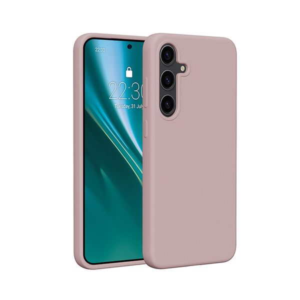 Etteri Silikónové puzdro pre Samsung Galaxy S25 svetloružové