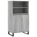 vidaXL Vysoká skrinka sivý dub sonoma 60x36x110 cm spracované drevo