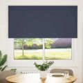 vidaXL Zatemňovacia roleta, námornícka modrá 160x130 cm, šírka látky 156,6 cm, polyester