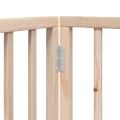 vidaXL Psia bránka s dvierkami, skladacia, 4 panely, 320 cm, topoľové drevo