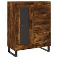 vidaXL Vysoká skrinka dymový dub 69,5x34x180 cm spracované drevo