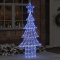 vidaXL Vianočný stromček 240 LED Modrá 180 cm Akryl