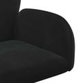 vidaXL Otáčacie stoličky k stolu 6 ks 54 x 55 x 90 cm Čierna Zamat
