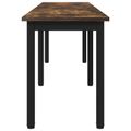 vidaXL lavička Dymová dub 160 x 35 x 45 cm Kompozitné drevo