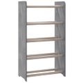 vidaXL Regál na topánky sivý 45x24x81 cm spracované drevo