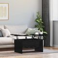 vidaXL Konferenčný stolík Čierny dub 102 x 50,5 x 46,5 cm