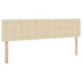 vidaXL Postel s úložným prostorem a matrací Krémová 180 x 200 cm Zamat