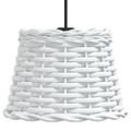 vidaXL Tienidlo na stropnú lampu biele Ø20x15 cm prútené