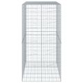vidaXL Gabiónový kôš s krytom 150x100x200 cm pozinkované železo