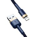 Baseus Cafule Lightning kábel 1,5A 2 m (zlatý+tmavomodrý)
