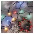 LED vianočný cherry reťaz – guľôčky, 48 m, vonkajší aj vnútorný, multicolor, časovač