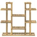 vidaXL Stojan na rastliny Biela 123 x 25 x 114,5 cm