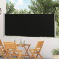 vidaXL Zaťahovacia bočná markíza na terasu 117x514 cm, čierna