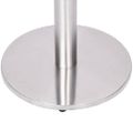 vidaXL Noha pre bistro stôl strieborná Ø45x107 cm nehrdzavejúca oceľ