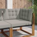 vidaXL Vankúš na vonkajšiu pohovku Polyester Sivá 68,5 x 68,5 cm