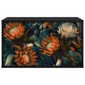 vidaXL Nástenný TV kabinet LOCHEM 69 x 33 x 40 cm Čierny dub