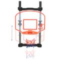 vidaXL Detská basketbalová súprava do dverí nastaviteľná