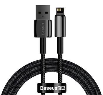 Baseus CALWJ-01 Tungsten Gold Kábel Lightning 2.4A 1m Black