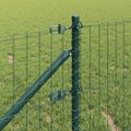 vidaXL Zemný kolík plotového stĺpika 52 ks Zelená