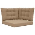 vidaXL Vankúš na vonkajšiu pohovku Polyester Sivohnedá 68,5 x 68,5 cm