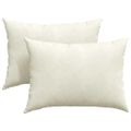 vidaXL Vankúše na pohovku 2 pcs Krémová 70 x 50 cm Kordúrová tkanina