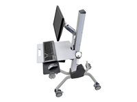 Vozík - piest Constant Force - pre LCD displej / PC vybavenie - hliník, vysoko kvalitný plast, pozinkovaná oceľ - dva odtiene šedej - veľkosť obrazovky: až 27"