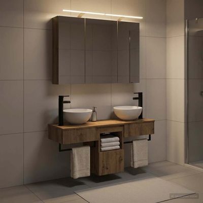 vidaXL Set kabinetov do kúpeľne 4 pcs 100 x 14,5 x 70 cm