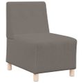 vidaXL Bezrúčková modulárna sofa jednotka 3 ks Svetlosivá