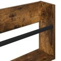 vidaXL Regál na časopisy Dymová dub 100 x 12 x 30 cm Kompozitné drevo