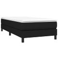 vidaXL Posteľný rám s boxspringom Čierna 90x200 cm Látka